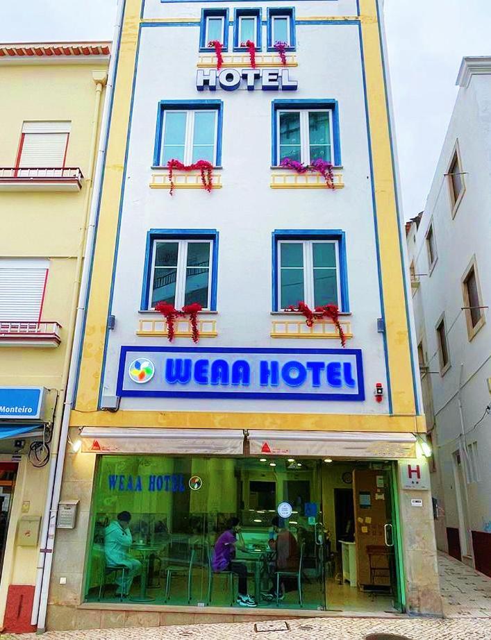 Weaa Hotel Nazare Bagian luar foto